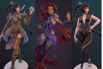 stylized 3d character 3d game character 3d model cartoon character unreal engine