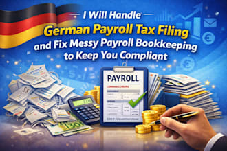 handle german payroll tax filing and fix messy payroll bookkeeping