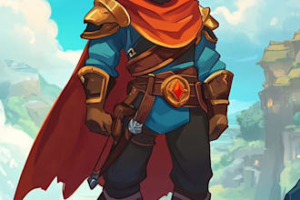 draw 2d game character or 2d game character