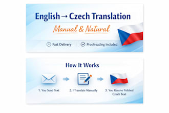translate english to czech manually and naturally