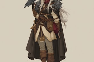a fantasy character ilustration
