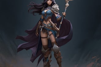 fantasy concept art game character,