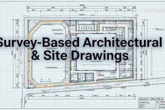 do survey based architectural and site drawings from land data