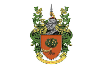 design luxury heraldic, coat of arms logo