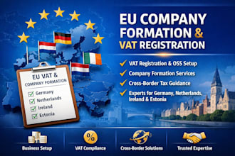 register eu vat and company in germany, netherlands, ireland, estonia