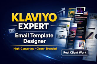 design klaviyo email template and run campaign