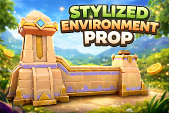 stylized 3d environment props for games