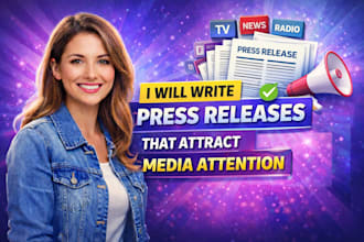 write press releases that attract media attention