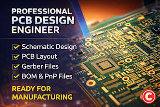do professional pcb layout design, ready for manufacturing