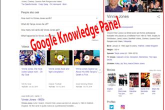 make any type of google knowledgepanel or knowledge graph for you