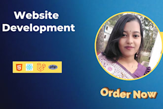 develop a professional website using laravel
