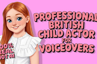 record the perfect, professional young female british voiceover