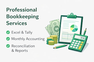 manage bookkeeping, accounts and reconciliations