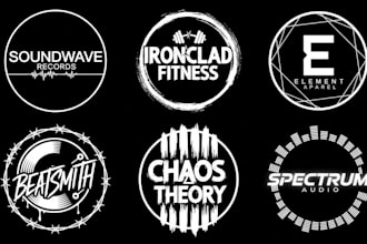 design professional dj, band, music custom typography logo for you