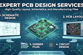 design pcb layout, schematic, gerber files and circuit design