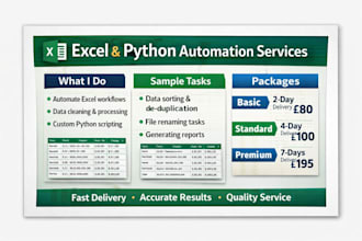 automate excel files and repititve tasks using python
