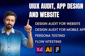 ui UX audit, persona and flow testing you app and website