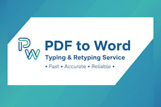 type and retype PDF, scanned images to word or text