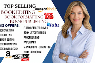 do book editing book formatting book cover kindle ebook paperback formatting
