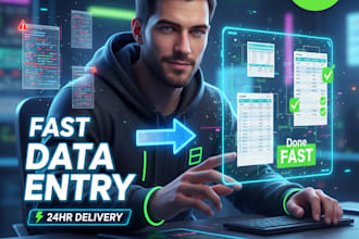 data entry, data mining, data formatting