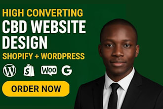 develop cbd website hemp medical cannabis, marijuana website wordpress website