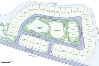 create lot subdivision site plan, landscape plan in 3d and 2d layout