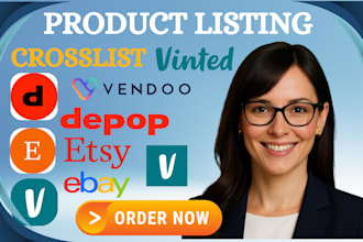 cross list your products ebay etsy depop listing vinted product crosslist vendoo