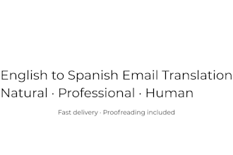 translate emails from english to spanish