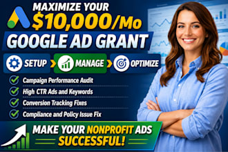 manage and optimize google ad grant for nonprofit organization