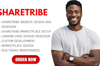 setup sharetribe marketplace landing page on sharetribe go