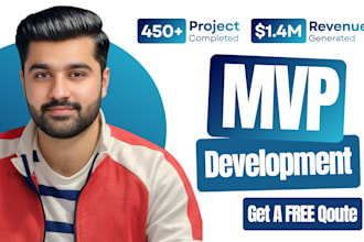 mvp mobile app development flutter app react native app, web app creation