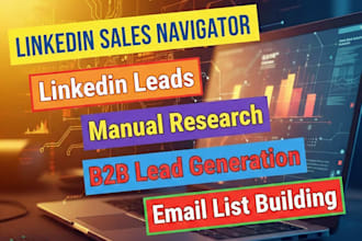 provide linkedin sales navigator leads and b2b email list