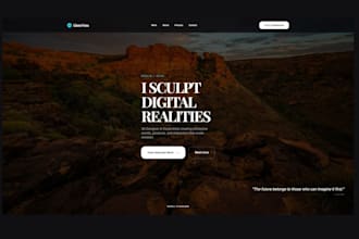 create a clean and modern portfolio website for creatives