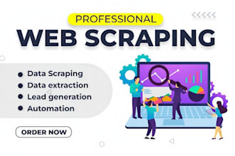 web scraping and data scraping using python
