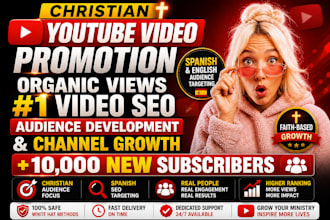 do christian youtube video promotion, spanish, video SEO channel monetization