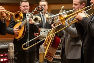 record pro brass horn section trumpet, saxophone, trombone violin for your song