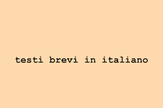 scrittura di email e brevi articoli in italiano