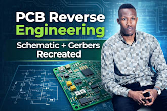 reverse engineer your pcb and recreate schematic, layout, and gerber files