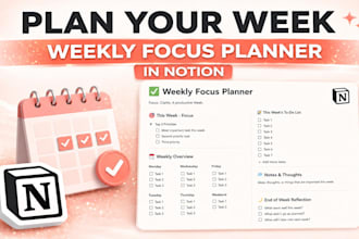 create a weekly planner to organize your life