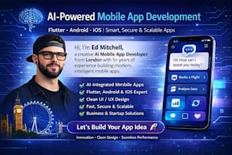 build an ai powered mobile app for ios, android, or flutter