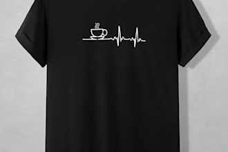make custom logo based minimalist t shirt artwork