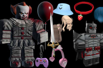 do roblox bundle rigging, character modelling, hat modelling, dynamic head