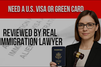 help you with US immigration visa, green card, and uscis filings