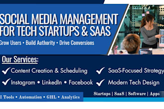 manage social media for tech startups and saas brands to drive growth