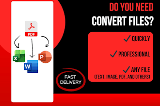 convert PDF, word, excel and other files fast and accurately