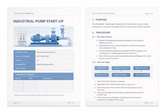 create technical procedures or industrial documentation sop
