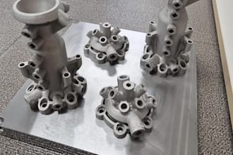 expert metal 3d printing, custom industrial design for titanium and steel parts