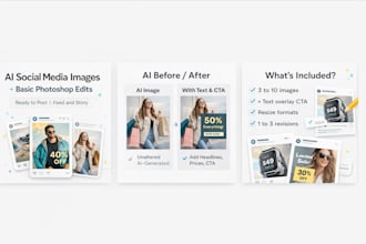 create ai social media images with basic photoshop edits