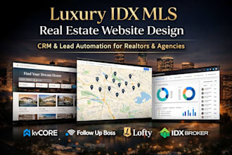 build a realtor idx mls website with property search, maps, and lead forms