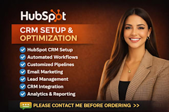 do hubspot CRM setup, hubspot optimization, hubspot implementation, management